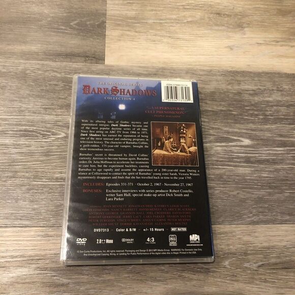 Dark Shadows Collection 4/ 4 Disc Set DVD. The Original Series. Pre Owned. - Picture 4 of 12